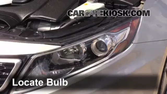 2012 Kia Optima Hybrid 2.4L 4 Cyl. Éclairage Feux de croisement (remplacer l'ampoule)